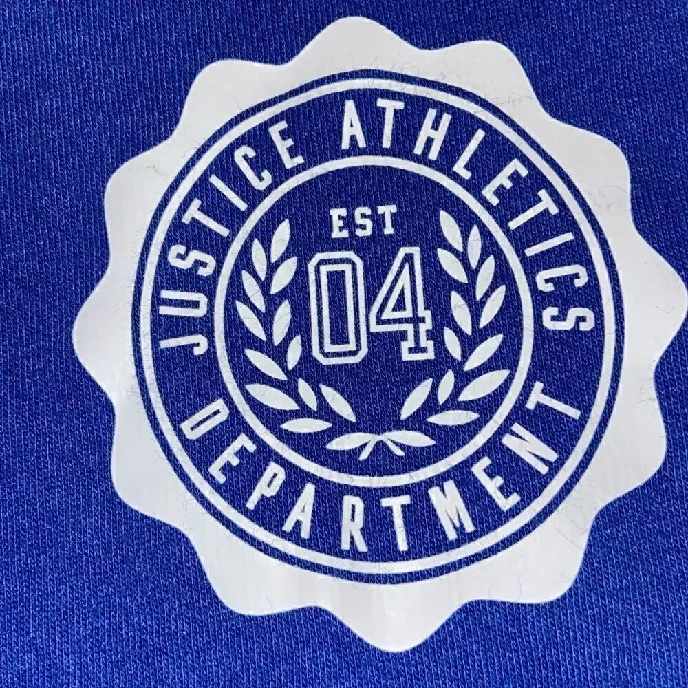 Justice full zip up hoodie jacket size 18/20